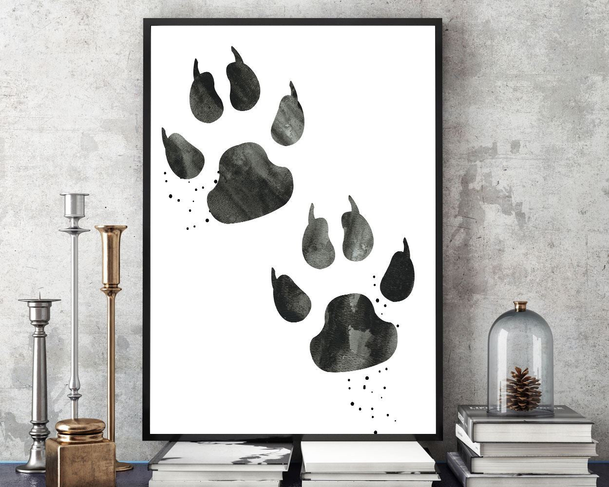 Wall Art Bear Paw Digital Print Bear Paw Poster Art Bear Paw Wall Art Print Bear Paw Living Room Art Bear Paw Living Room Print Bear Paw - Digital Download