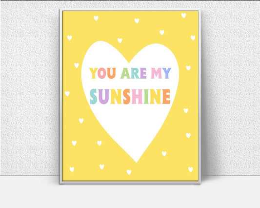 Wall Decor Sunshine Printable Sunshine Prints Sunshine Sign Sunshine Nursery Art Sunshine Nursery Print Sunshine Printable Art Sunshine - Digital Download