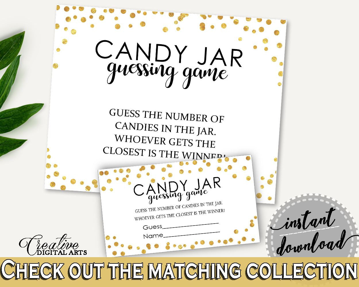 Candy Guessing Game Bridal Shower Candy Guessing Game Confetti Bridal Shower Candy Guessing Game Bridal Shower Confetti Candy Guessing CZXE5 - Digital Product