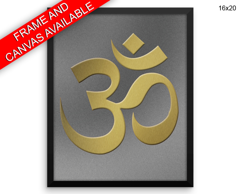 Meditation Om Print, Beautiful Wall Art with Frame and Canvas options available Spiritual Decor