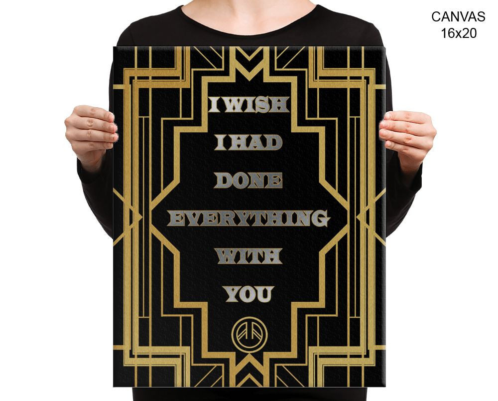 Gatsby Deco Print, Beautiful Wall Art with Frame and Canvas options available  Decor