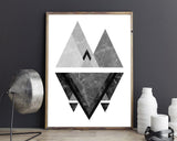Triangle Prints Wall Art Marble Digital Download Triangle Modern Art Marble Modern Print Triangle Instant Download Marble Frame And Canvas - Digital Download