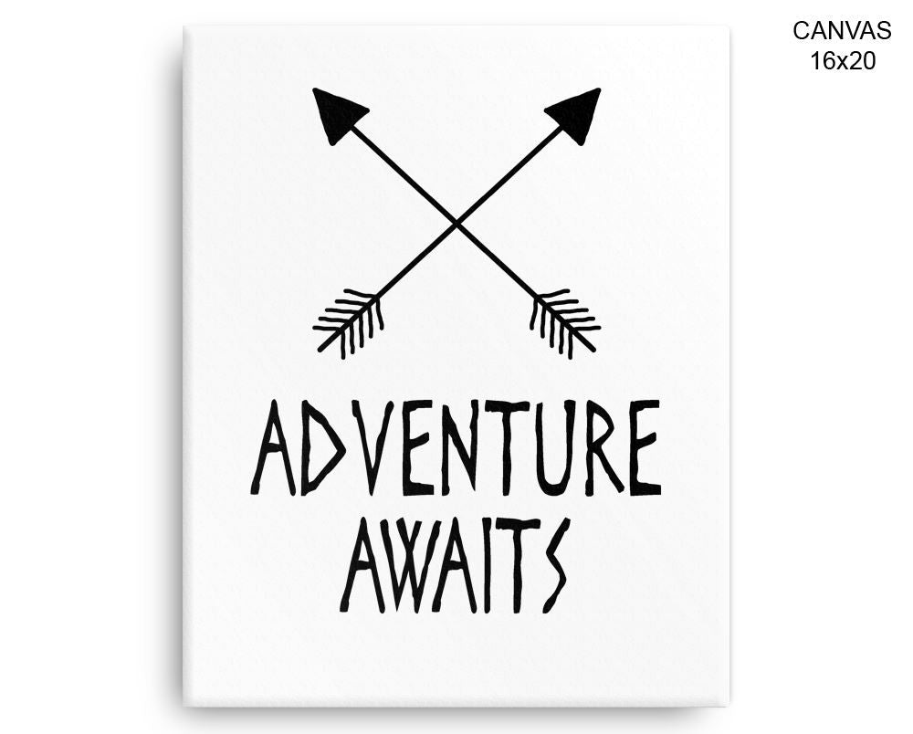 Adventure Print, Beautiful Wall Art with Frame and Canvas options available Kids Decor