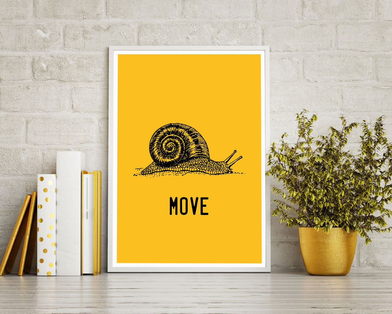 Wall Art Snail Digital Print Move Poster Art Snail Wall Art Print Move Office Art Move Office Print Snail Wall Decor Snail agile - Digital Download