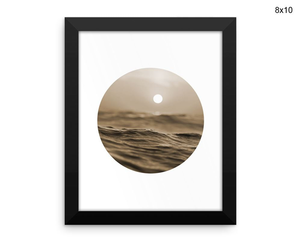 Ocean Sunset Print, Beautiful Wall Art with Frame and Canvas options available  Decor