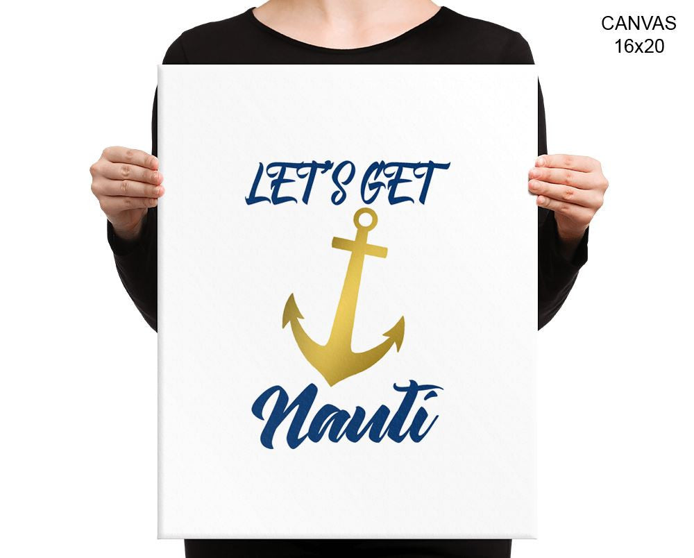 Nautical Anchor Print, Beautiful Wall Art with Frame and Canvas options available Bar Decor