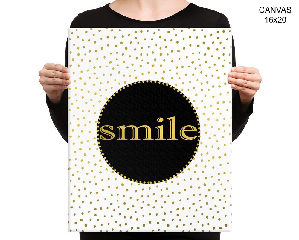 Smile Confetti Print, Beautiful Wall Art with Frame and Canvas options available  Decor