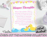 Diaper Thoughts Baby Shower Diaper Thoughts Rubber Duck Baby Shower Diaper Thoughts Baby Shower Rubber Duck Diaper Thoughts Purple rd001