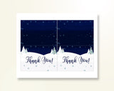 Thank You Card Baby Shower Thank You Card Winter Baby Shower Thank You Card Baby Shower Winter Thank You Card Blue White party stuff 3E6QO - Digital Product