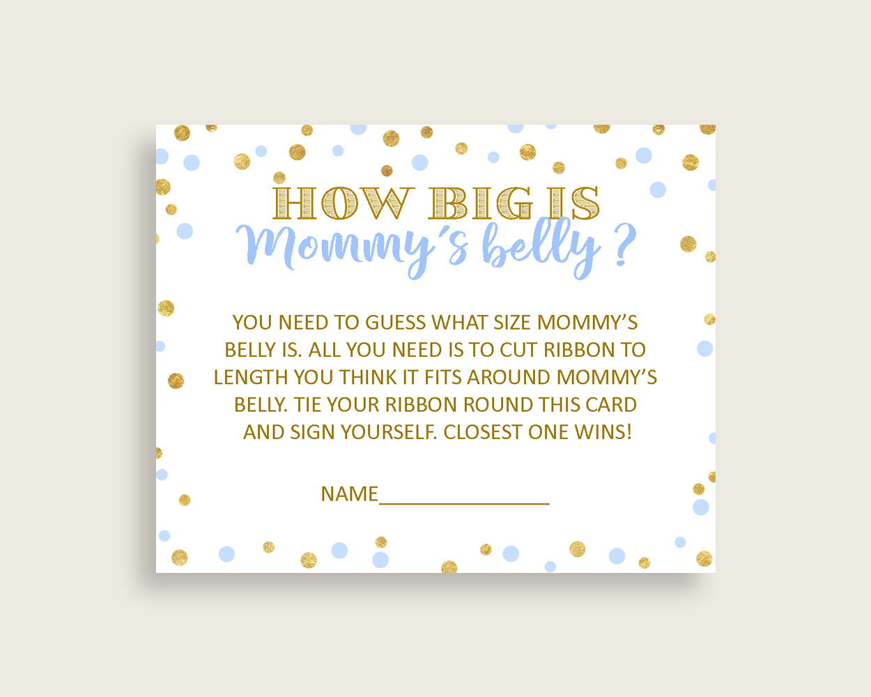 Mommy's Belly Baby Shower Mommy's Belly Confetti Baby Shower Mommy's Belly Blue Gold Baby Shower Confetti Mommy's Belly party décor cb001