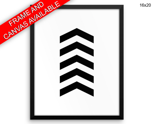 Chevron Scandinavian Print, Beautiful Wall Art with Frame and Canvas options available  Decor