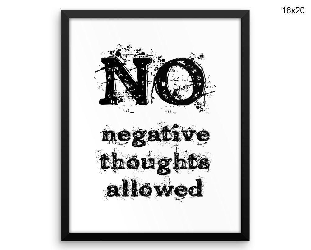 Positivity Print, Beautiful Wall Art with Frame and Canvas options available Gym Decor