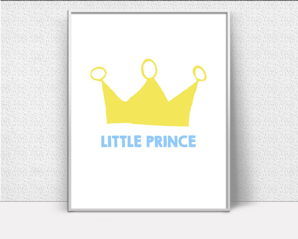 Wall Art Crown Digital Print Prince Poster Art Crown Wall Art Print Prince  Wall Decor Crown boy nursery boys room art printable nursery - Digital Download