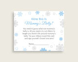 Mommy's Belly Baby Shower Mommy's Belly Snowflake Baby Shower Mommy's Belly Blue Gray Baby Shower Snowflake Mommy's Belly printable NL77H