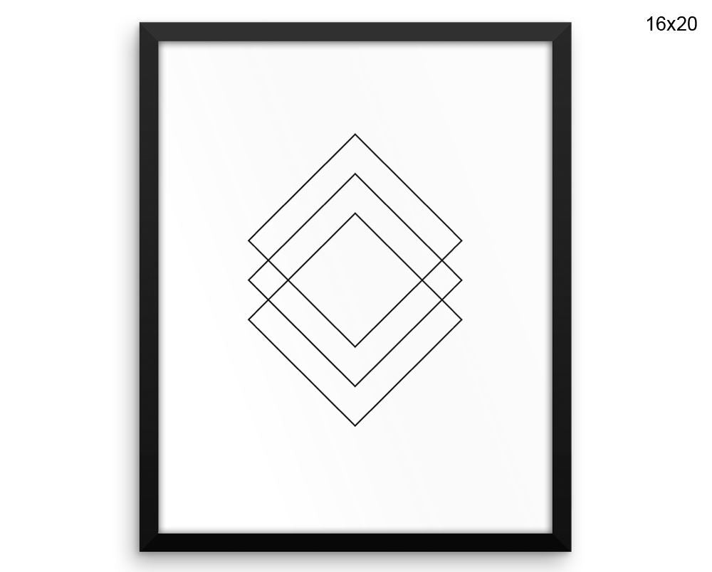 Geometric Shape Print, Beautiful Wall Art with Frame and Canvas options available Scandi Decor