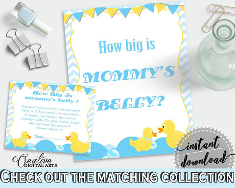 Yellow Duckie Yellow Rubber Ducky Fun Activity Belly Ribbon HOW BIG IS Mommys Belly, Party Stuff, Pdf Jpg, Party Organizing - rd002 - Digital Product