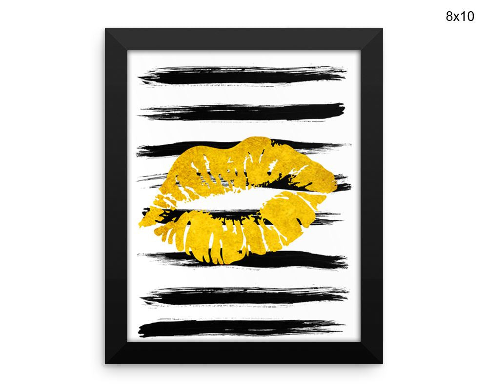 Lips Print, Beautiful Wall Art with Frame and Canvas options available Beauty Decor