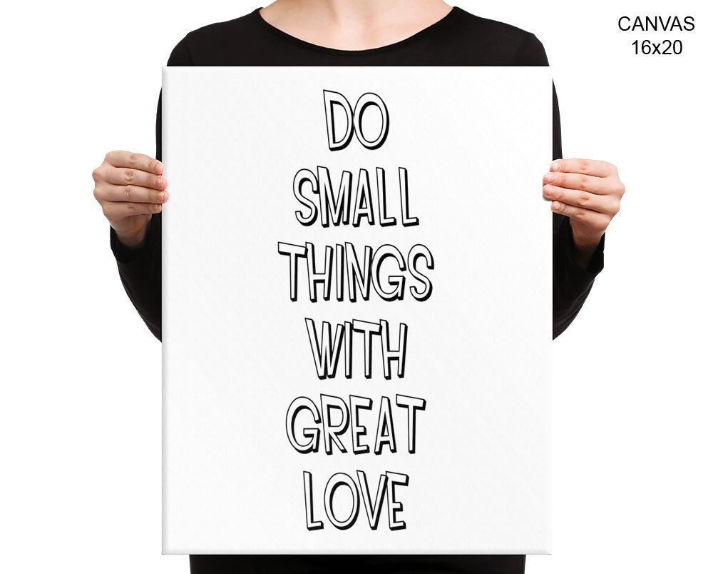 Little Things Print, Beautiful Wall Art with Frame and Canvas options available Inspirational Decor