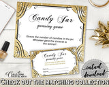 Glittering Gold Bridal Shower Candy Guessing Game in Gold And Yellow, fun activity, shine theme, party theme, shower activity - JTD7P - Digital Product