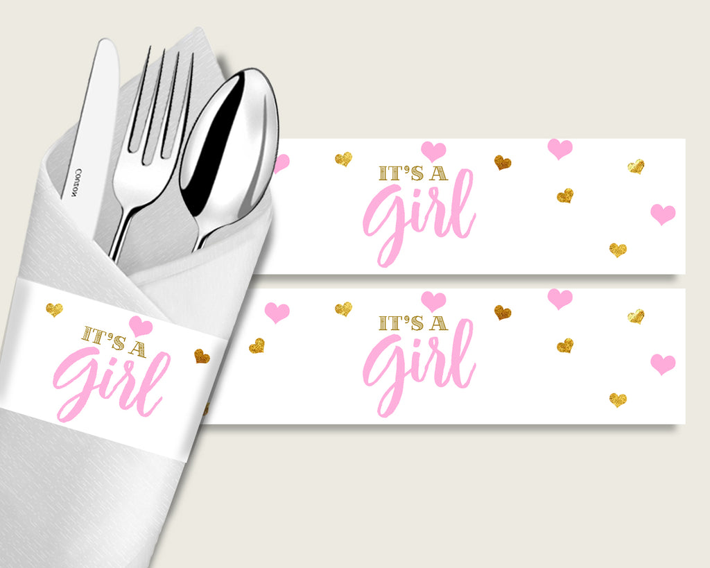 Napkin Rings Baby Shower Napkin Rings Hearts Baby Shower Napkin Rings Baby Shower Hearts Napkin Rings Pink Gold party stuff pdf jpg bsh01