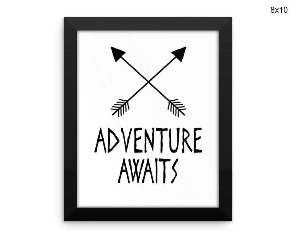 Adventure Print, Beautiful Wall Art with Frame and Canvas options available Kids Decor