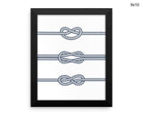 Rope Nautical Print, Beautiful Wall Art with Frame and Canvas options available Sea Decor