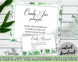 Candy Guessing Game Bridal Shower Candy Guessing Game Botanic Watercolor Bridal Shower Candy Guessing Game Bridal Shower Botanic 1LIZN - Digital Product