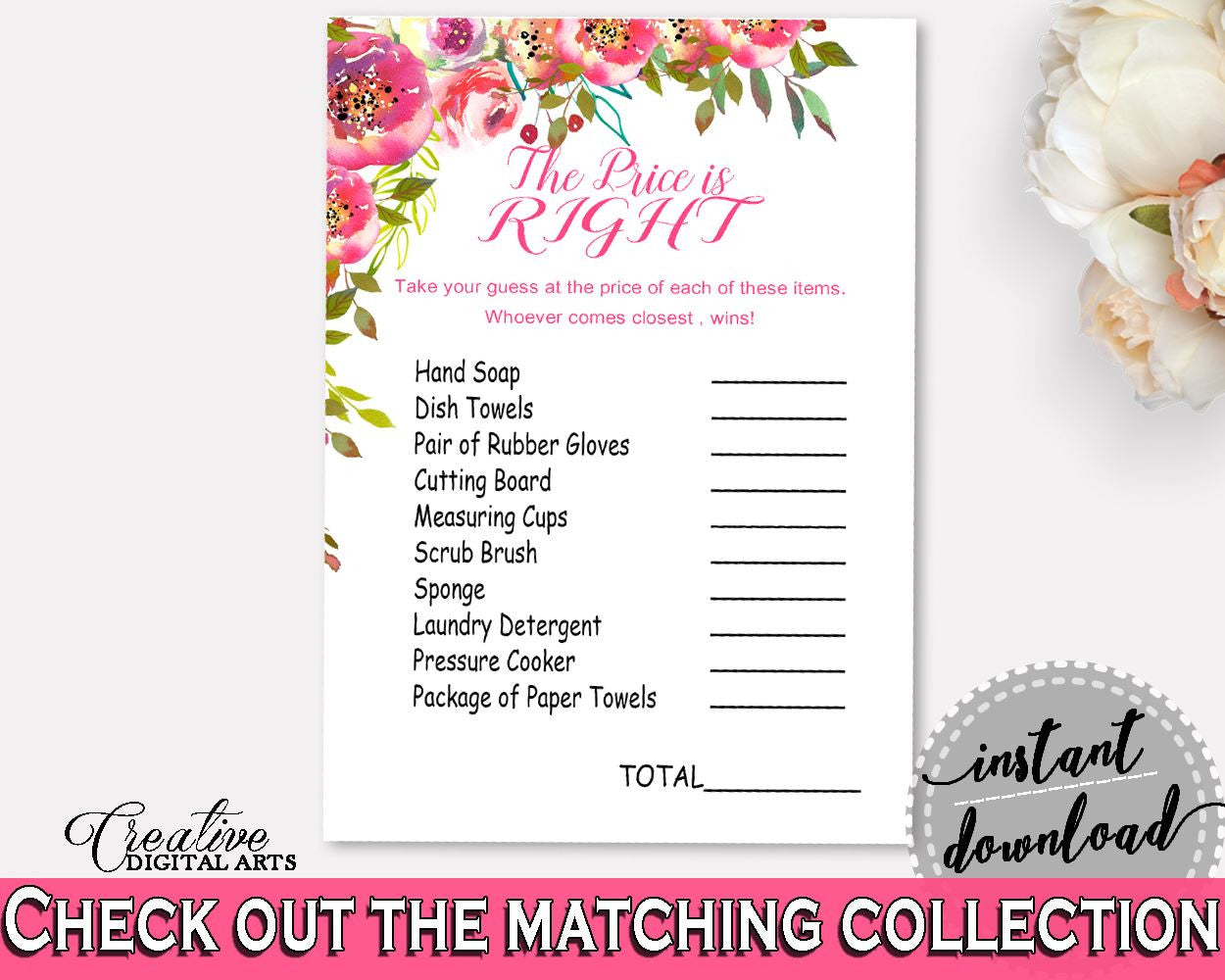 Price Is Right Bridal Shower Price Is Right Spring Flowers Bridal Shower Price Is Right Bridal Shower Spring Flowers Price Is Right UY5IG - Digital Product