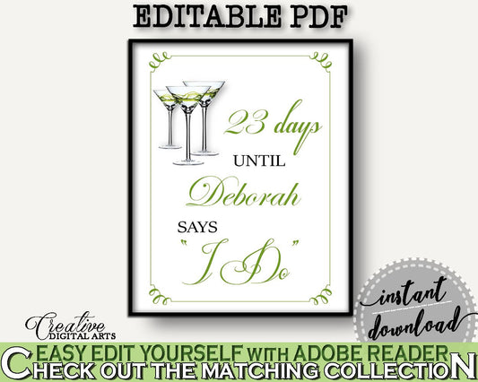 Days Until I Do Bridal Shower Days Until I Do Modern Martini Bridal Shower Days Until I Do Bridal Shower Modern Martini Days Until I ARTAN - Digital Product