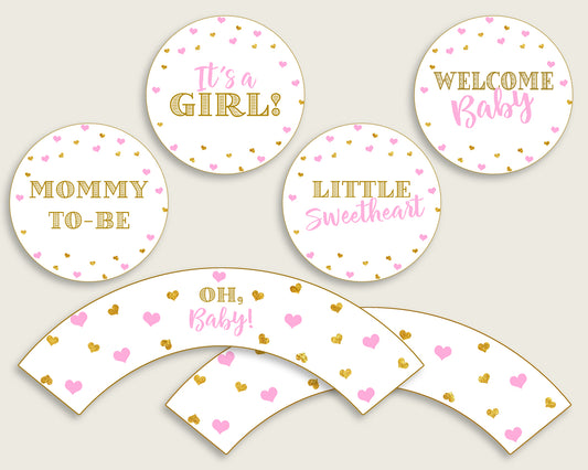 Cupcake Toppers And Wrappers Baby Shower Cupcake Toppers And Wrappers Hearts Baby Shower Cupcake Toppers And Wrappers Baby Shower bsh01