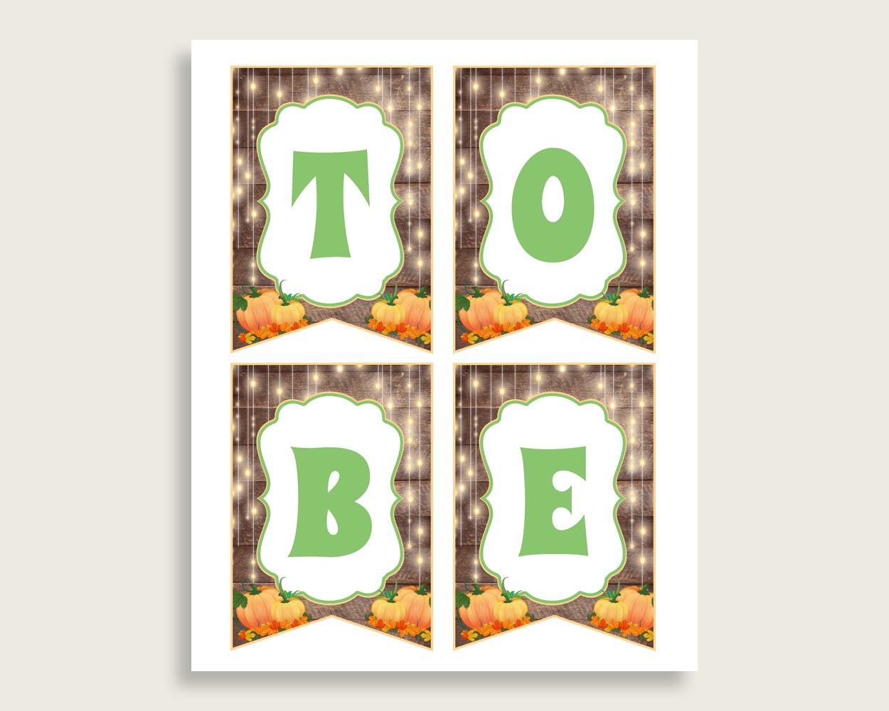 Chair Banner Baby Shower Chair Banner Autumn Baby Shower Chair Banner Baby Shower Autumn Chair Banner Brown Orange baby shower idea 0QDR3 - Digital Product