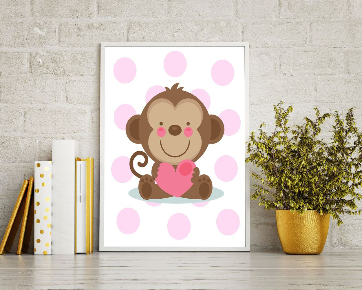 Wall Art Monkey Digital Print Monkey Poster Art Monkey Wall Art Print Monkey Nursery Art Monkey Nursery Print Monkey Wall Decor Monkey - Digital Download