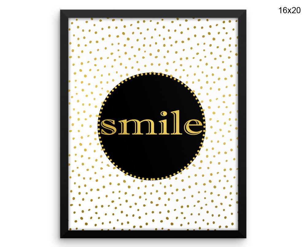 Smile Confetti Print, Beautiful Wall Art with Frame and Canvas options available  Decor