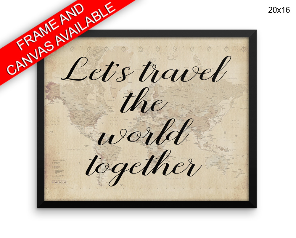 Travel Print, Beautiful Wall Art with Frame and Canvas options available Home Decor