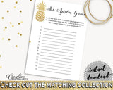 The Apron Game Bridal Shower The Apron Game Pineapple Bridal Shower The Apron Game Bridal Shower Pineapple The Apron Game Gold White 86GZU - Digital Product