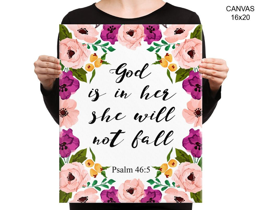 Psalm Quote Print, Beautiful Wall Art with Frame and Canvas options available Holy Book Decor