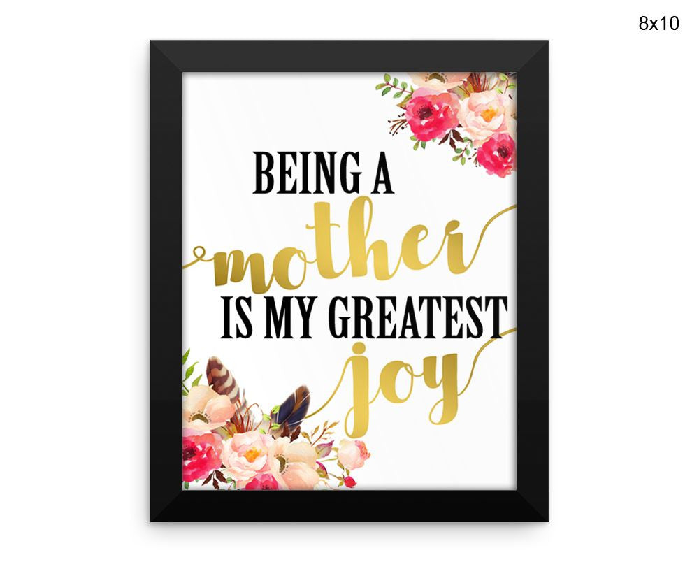 Mom Print, Beautiful Wall Art with Frame and Canvas options available Mother Decor