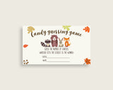 Brown Beige Candy Guessing Game, Woodland Baby Shower Gender Neutral Sign And Cards, Guess How Many Candies, Candy Jar Game, Jelly w0001
