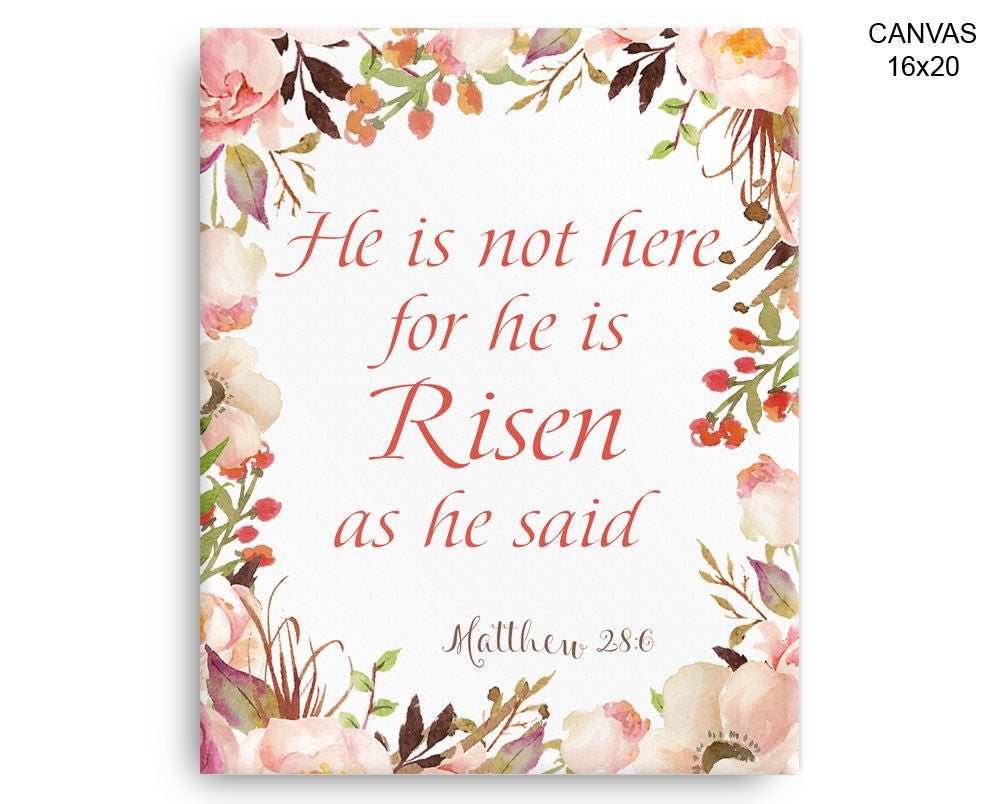 Matthew Risen Print, Beautiful Wall Art with Frame and Canvas options available Bible Decor