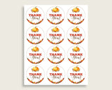 Favor Tags Baby Shower Favor Tags Fall Baby Shower Favor Tags Baby Shower Pumpkin Favor Tags Orange Brown shower celebration prints BPK3D - Digital Product