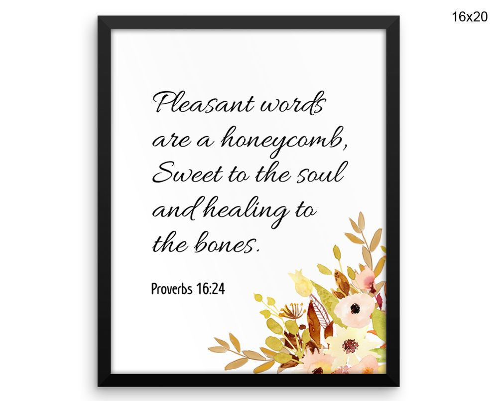 Proverbs Print, Beautiful Wall Art with Frame and Canvas options available Christian Decor