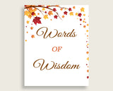 Words Of Wisdom Bridal Shower Words Of Wisdom Fall Bridal Shower Words Of Wisdom Bridal Shower Autumn Words Of Wisdom Brown Yellow YCZ2S