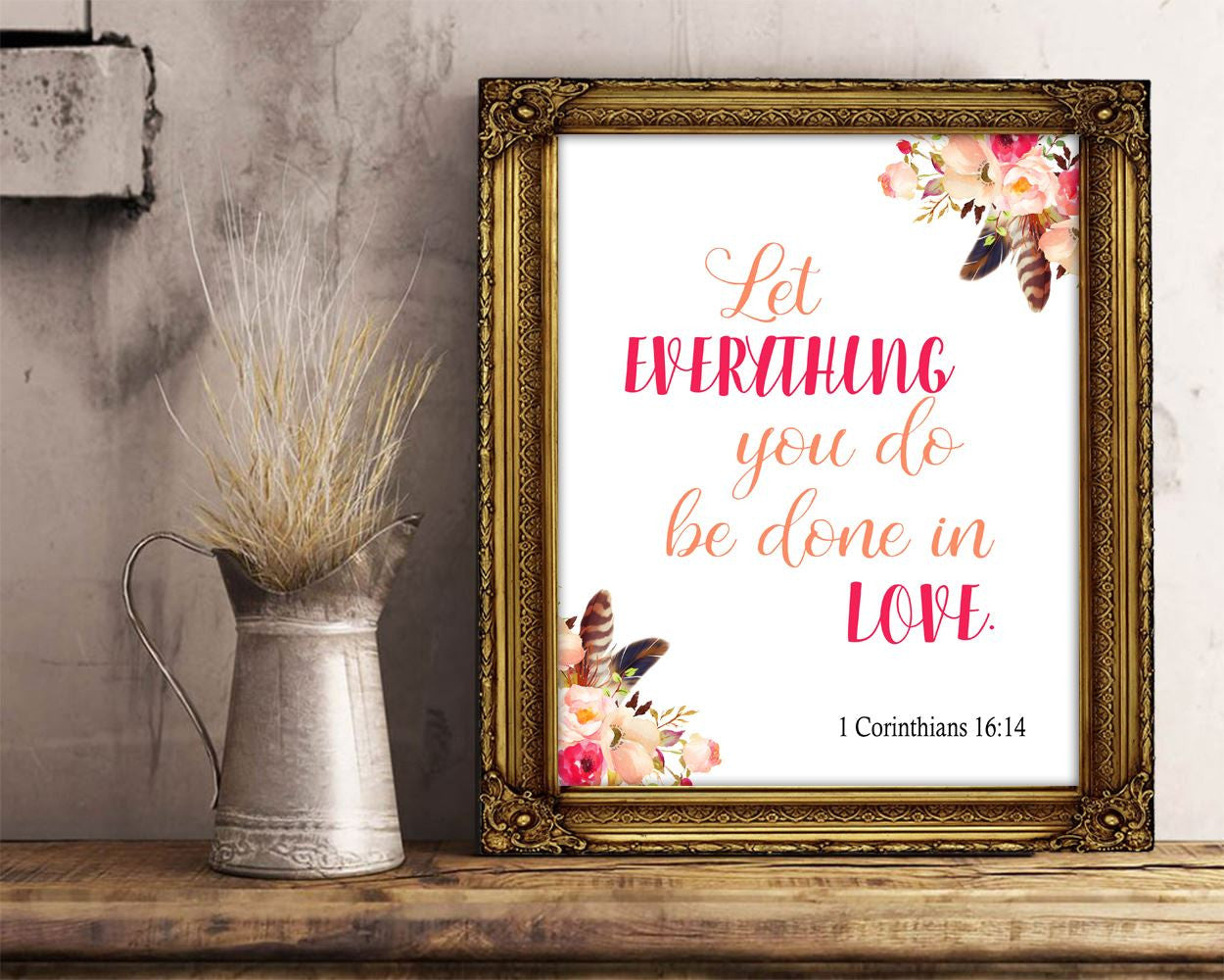 Wall Art Corinthians Digital Print Corinthians Poster Art Corinthians Wall Art Print Corinthians Christian Art Corinthians Christian Print - Digital Download