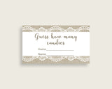 Candy Guessing Game Bridal Shower Candy Guessing Game Burlap And Lace Bridal Shower Candy Guessing Game Bridal Shower Burlap And Lace NR0BX