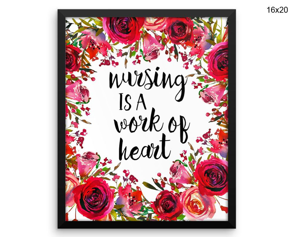 Nursing Print, Beautiful Wall Art with Frame and Canvas options available Nursery Decor