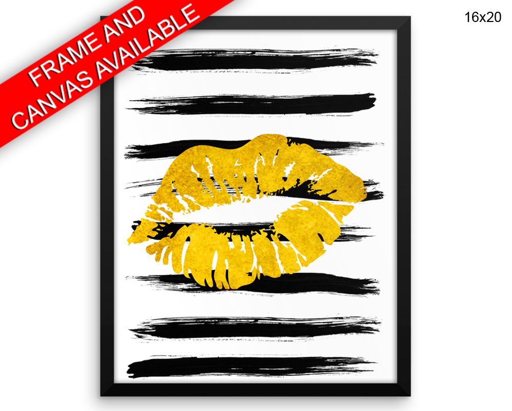 Lips Print, Beautiful Wall Art with Frame and Canvas options available Beauty Decor