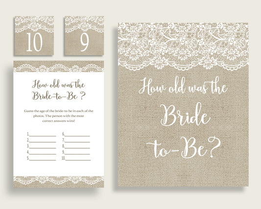 How Old Was The Bride To Be Bridal Shower How Old Was The Bride To Be Burlap And Lace Bridal Shower How Old Was The Bride To Be Bridal NR0BX