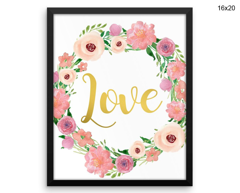 Romantic Print, Beautiful Wall Art with Frame and Canvas options available Love Decor