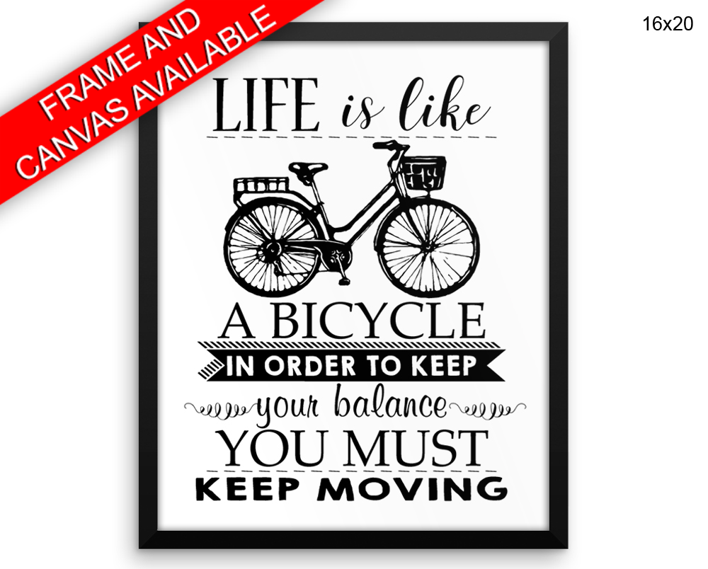 Keep Moving Print, Beautiful Wall Art with Frame and Canvas options available Inspiring Decor