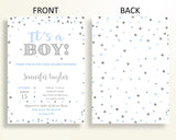 Invitation Baby Shower Invitation Blue And Silver Baby Shower Invitation Blue Silver Baby Shower Blue And Silver Invitation pdf jpg OV5UG - Digital Product